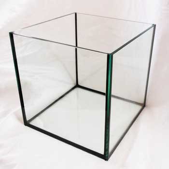 Deep Blue Professional ADB11443 Rimless Cube Aquarium Glass Tank, 12 by 12 by 12-Inch