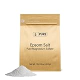 Pure Original Ingredients Epsom Salt (1 lb) Pure Magnesium Sulfate, Food Grade, Soaking Solution