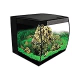 Fluval Flex 15 Aquarium Kit - Fish Tank for Fish & Plants - Comes with LED Lights, Filtration System & More - 16' x 15' x 15' - 57 L, 15 Gal. - Black