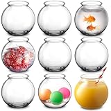 JoyServe 16 Oz Plastic Fish Bowl (12 Pack) 4 Inch Heavy Duty Plastic Ivy Bowls, for Candy, Carnival Games, Prizes, Centerpieces and Party Decoration Supplies, BPA-Free
