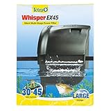 Tetra Whisper EX 45 Filter For 30 To 45 Gallon aquariums, Silent Multi-Stage Filtration, Blacks/Grays